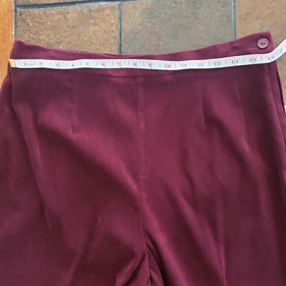 Plaza South Woman's Burgundy Pantsuit - Picture 16 of 16